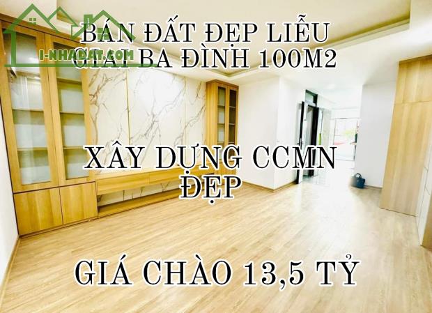 BÁN ĐẤT LIỄU GIAI BA ĐÌNH 100M2-MT 6M-GIÁ CHÀO 13,5 TỶ-THƯƠNG LƯỢNG - 4