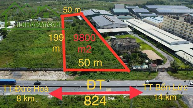 9800m2 đất mặt tiền Tỉnh lộ 824 xã Lương Bình,huyện Bến Lức giá 43 tỷ - 3