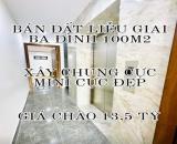 BÁN ĐẤT LIỄU GIAI BA ĐÌNH 100M2-MT 5,8M-GIÁ CHÀO 13,5 TỶ-THƯƠNG LƯỢNG