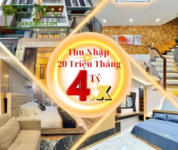 Bán nhà quận tân bình,43m2,doanh thu 20tr tháng,ngay khách sạn đệ nhất,full NT