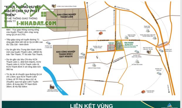 Quỹ căn ngoại giao dự án đất nền KĐT kiểu mẫu Tân Thanh Elite City - 1