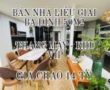 BÁN NHÀ LIỄU GIAI BA ĐÌNH 6 TẦNG THANG MÁY-50M2-MT 5M-GIÁ CHÀO 14 TỶ-THƯƠNG LƯỢNG