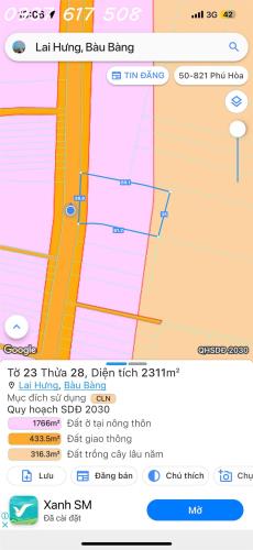 Bán đất 2311m2, mặt tiền DH615, Lai Hưng, Bàu Bàng, Bình Dương - 5.5 tỷ - 3