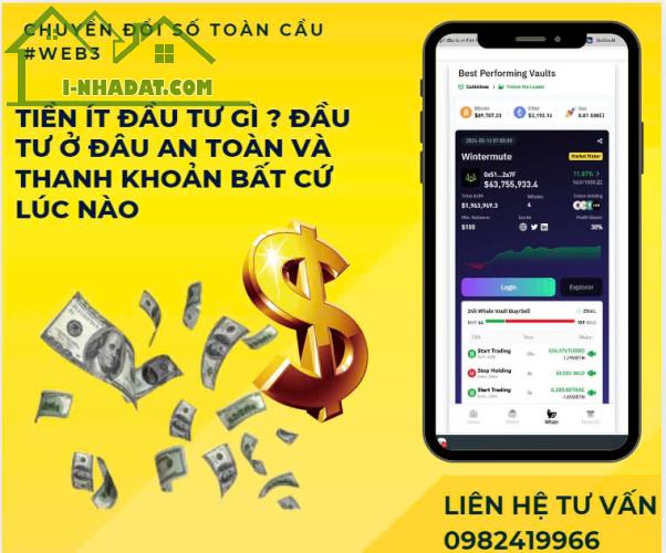 TIỀN ÍT ĐẦU TƯ GÌ ? ĐẦU TƯ Ở ĐÂU AN TOÀN VÀ THANH KHOẢN BẤT CỨ LÚC NÀO