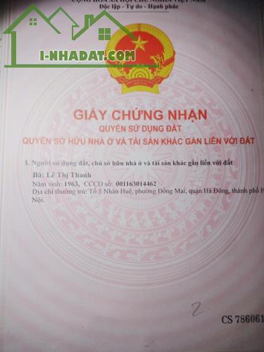 Chính chủ cần bán Nhanh Lô Đất Tại Tổ 15 - Yên Nghĩa - Hà Đông - Hà Nội. - 2