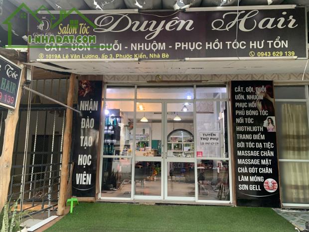 Nhà Bè  ! Sang Salon Tóc – Nail Mới , MB thuê hiện trả chỉ có 6,5 tr/ tháng , Tel - 4