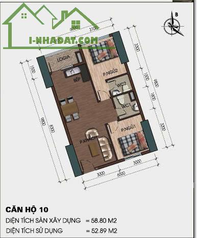 Bán căn hộ view xéo biển rẻ nhất Mường Thanh Viễn Triều, dt 59m2 tầng cao, giá chỉ 1 tỷ 60 - 5