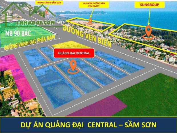 BÁN ĐẤT BIỂN SẦM SƠN GẦN KHU TRUNG TÂM HÀNH CHÍNH - 1