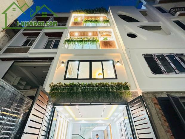 Bán nhà Hẻm 4.5m Phan Huy Ích, P12, GV, 4 x 13.5m, 5 tầng, 7.58 tỷ TL