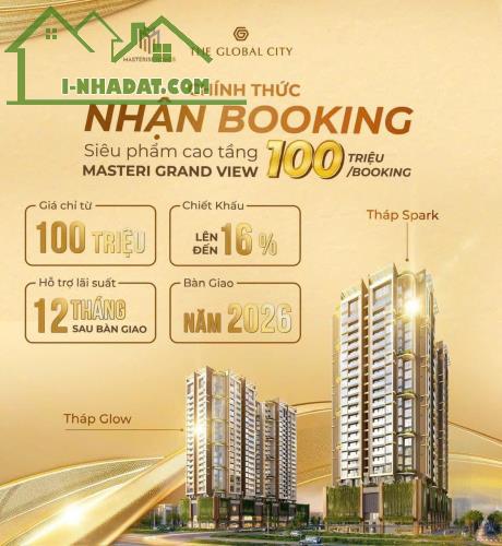 Ưu Đãi CK Đến 16% Khi Booking Căn Hộ The Global City Q2, Khu Đô Thị Bậc Nhất SG - 1