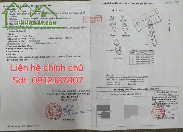 Nhà 3 lầu, sổ riêng chính chủ Lê Văn Lương, Phước Kiển, Nhà Bè - 5