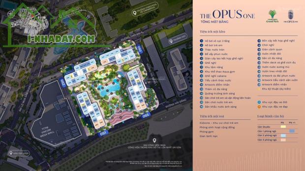 Thông tin 30 căn hộ 3PN tại The Opus One, VinHomes, Quận 9