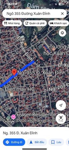 Ngõ 355 Xuân Đỉnh to như phố, oto tránh, 222m, MT 9.5m - 2