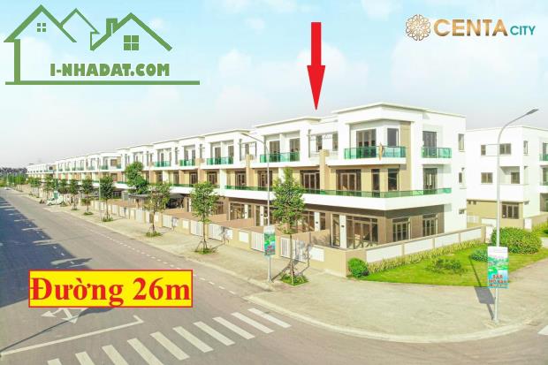 Bán nhanh shophouse 120m2 trục 26m Centa City giá tốt nhất khu vực