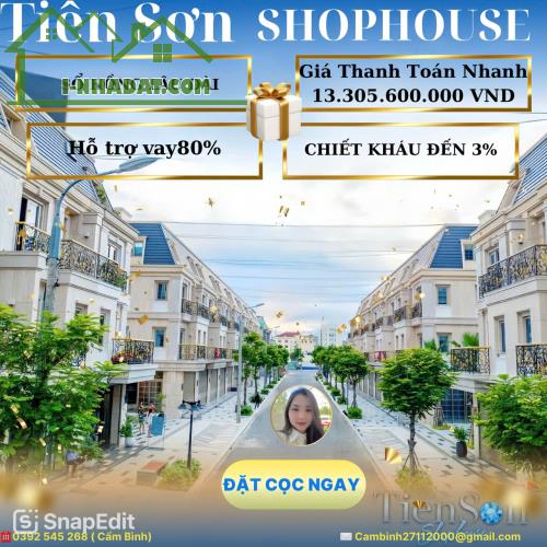 ĐỘT PHÁ KINH DOANH CÙNG 10 CĂN SHOPHOUSE TIÊN SƠN - VỊ TRÍ ĐẮC ĐỊA NHẤT ĐÀ NẴNG!