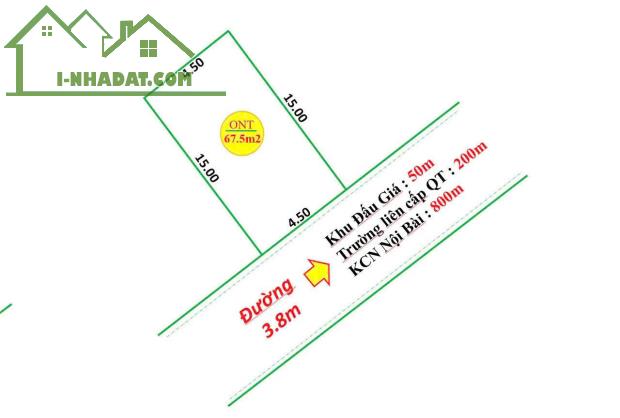 Bán 68m2 đất Full thổ cư Đông Lai, Quang Tiến ô tô đỗ đất giá 2 tỷ