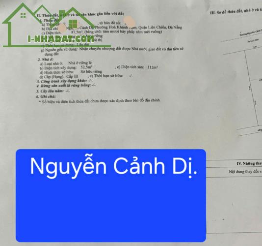 🔴💥Bán nhà 2 tầng đường Nguyễn Cảnh Dị - Thông Đoàn Phú Tứ - 1