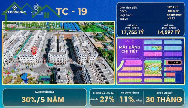 Chỉ hơn 10 tỷ mua ngay căn Shophouse  góc, DT: 127m2 tại Vin Móng Cái - 4