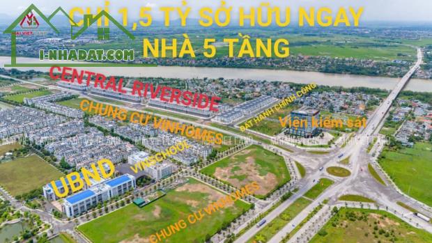 BÁN NHANH NHÀ PHỐ 5 TẦNG GẦN TRỤC CHÂU ÂU TP THANH HÓA