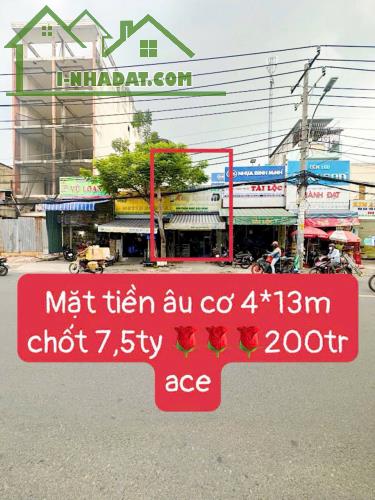 🏠 BÁN NHÀ MTKD ÂU CƠ, P. TÂN THÀNH, TÂN PHÚ - 72M2 - C4 - 7.5 TỶ TL🏡