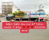 🏠 BÁN NHÀ MTKD ÂU CƠ, P. TÂN THÀNH, TÂN PHÚ - 72M2 - C4 - 7.5 TỶ TL🏡