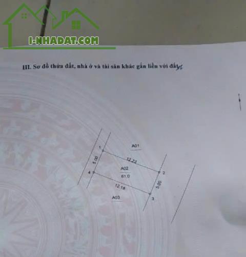 Ỷ LA DƯƠNG NỘI HÀ ĐÔNG, 61M, 3T, MT5M, GIÁ 10,7 TỶ