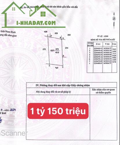 BÁN ĐẤT NGÕ RỘNG ĐƯỜNG MỸ XÁ 47M2 GIÁ TỪ 985 TRIỆU - 1