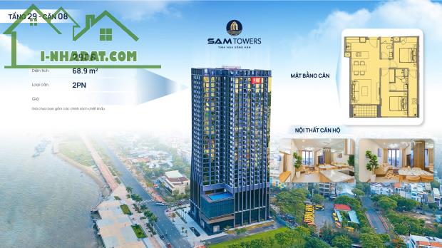 Sam Towers - tòa tháp HOÀNG KIM - tỏa sáng bên sông Hàn Đà Nẵng