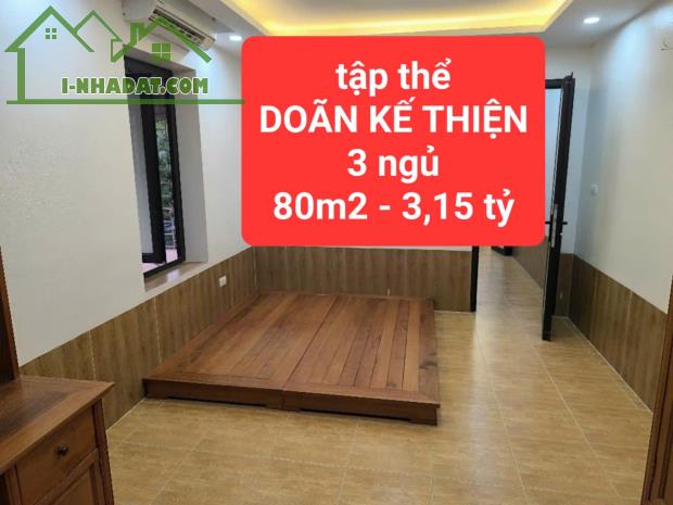 tập thể DOÃN KẾ THIỆN - 3 ngủ - 80m2 giá 3,15 tỷ - 0859990768 - 4