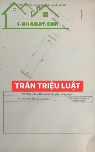 BÁN ĐẤT MẶT TIỀN ĐƯỜNG 10m5 TRẦN TRIỆU LUẬT-HOÀ MINH-LIÊN CHIỂU