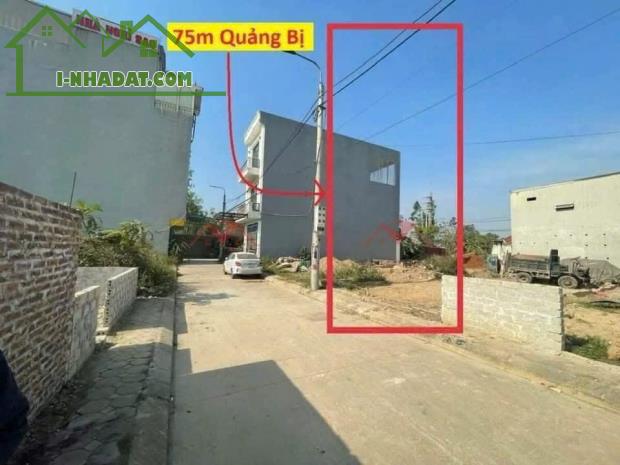 Đấu giá xã Quảng Bị, Chương Mỹ, Hà Nội, phân lô, vỉa hè, ô tô tránh, 75m2, giá đầu tư - 1