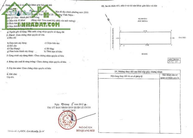 Nhà Trực Cát - Lê Chân, 88m 4 tầng, mới tinh, ngõ ô.tô, sân cổng riêng GIÁ 5.9 tỉ - 3