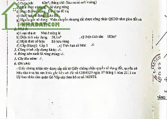 Bán Nhà 4 Tầng HXH 60M2 Phạm Văn Chiêu Gò Vấp Hơn 6,8Tỷ - 4