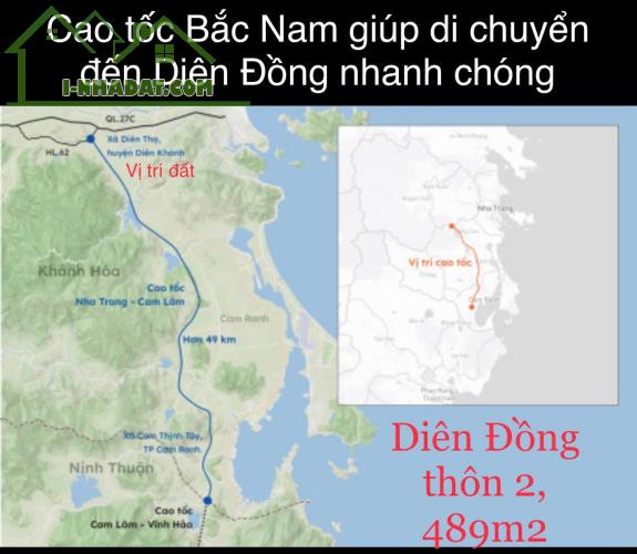 🍄 Bán lô đất biệt thự Thôn 2 - xã Diên Đồng - Diên Khánh - 1