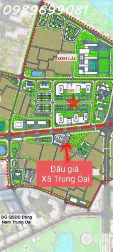 Bán đất đấu giá X5 Trung Oai, Tiên Dương , Đông Anh 72m2 _ Mặt đường Cao Lỗ - 1