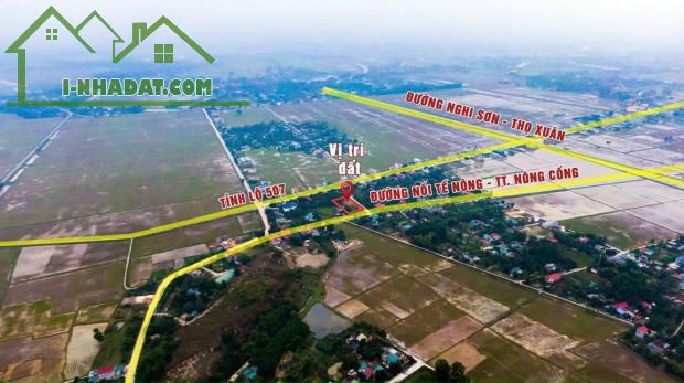 SỞ HỮU NGAY 1 LÔ ĐẤT HƠN 100M2 CỤM CÔNG NGHIỆP TẠI TẾ NÔNG, NÔNG CỐNG THANH HÓA CHỈ TỪ - 1