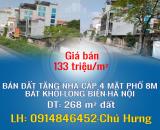 CHÍNH CHỦ BÁN ĐẤT TẶNG NHÀ CẤP 4 MẶT PHỐ 8M BÁT KHỐI-LONG BIÊN