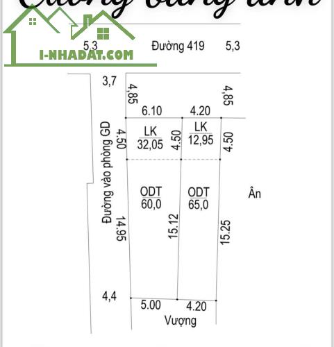 Chính chủ gửi bán lô đất 65m2 tại thị trấn chúc Sơn chương Mỹ 12x tr/m2 - 3