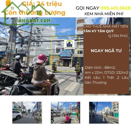 Cho thuê nhà mặt tiền Tân Kỳ Tân Quý 88m2, 2Lầu-NGAY NGÃ TƯ - 4