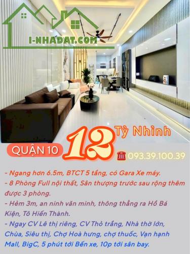 Bán nhà Quận 10, Hẻm xe hơi, 4 tầng BTCT: chỉ từ 2 tỷ. Tin thật, hình thật, xem nhà, chốt - 3