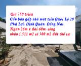 Bán nhà đất mặt tiền Quốc Lộ 20, Xã Phú Lợi, huyện Định Quán, tỉnh Đồng Nai