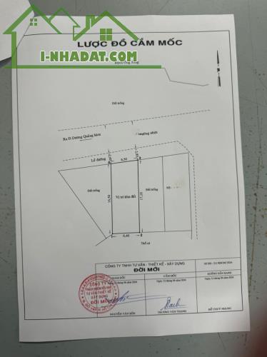 Bán lô đất Dương Quảng Hàm, P.6, Gò Vấp: 6,5 x 17, giá 12,2 tỷ. - 1