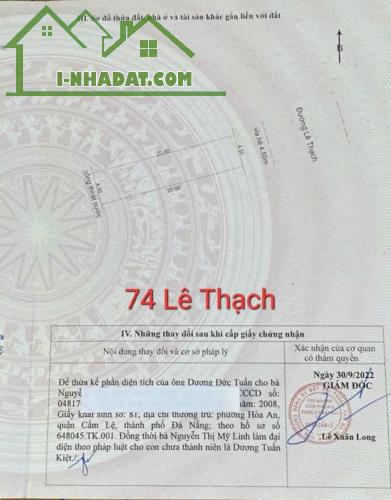 🔴💥Bán đất đường Lê Thạch, Hòa An, Cẩm Lệ, Đà Nẵng - 2