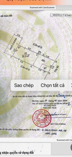 Bán đất chính chủ 36m2 Đào Tấn, Ba Đình, mặt tiền 3.32m, sổ vuông đẹp, 5,9 tỷ - 2