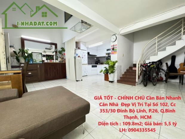 GIÁ TỐT - CHÍNH CHỦ Cần Bán Nhanh Căn Nhà  Đẹp Vị Trí Tại Quận Bình Thạnh, TP HCM - 4