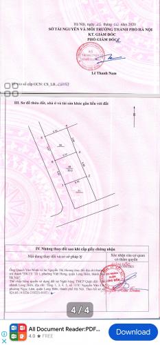 Chủ nhà cần bán Địa chỉ Vũ đức thận . Long biên . - Giao thông thuận tiện , ngõ thông , 20 - 2