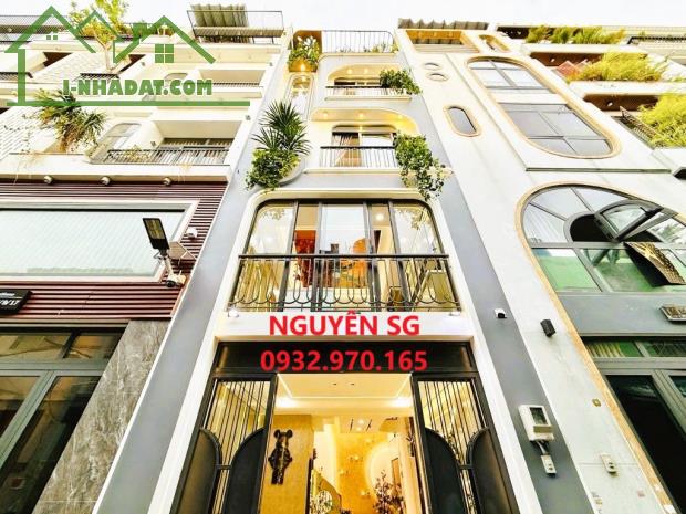 SIÊU PHẨM 5 TẦNG FULL NỘI THẤT, DT 40M2 (4x10), ÔTÔ ĐẬU TRONG NHÀ, LÊ VĂN THỌ, CV LÀNG HOA