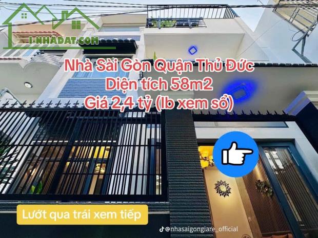 Cần bán nhà 51m² TL43, Bình Chiểu vị trí 2 mặt hẻm thoáng mát! - 1