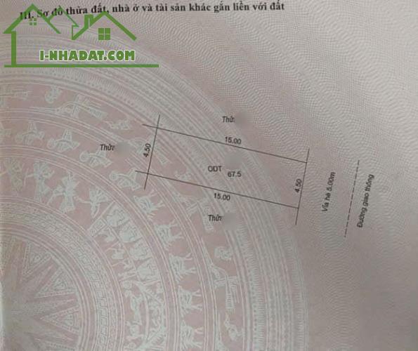 Bán đất mặt trục chính KĐT Tân Phú Hưng, TP HD, 139.5m2, mt 9m, đường 19.5m, có sổ - 4