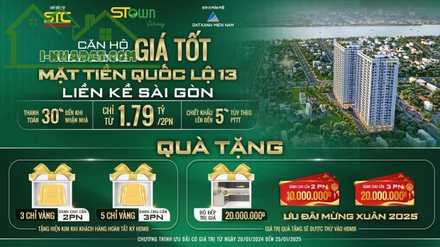 Thanh toán 170tr sở hữu căn hộ view sông Sài Gòn,30% đến khi nhận nhà - 1